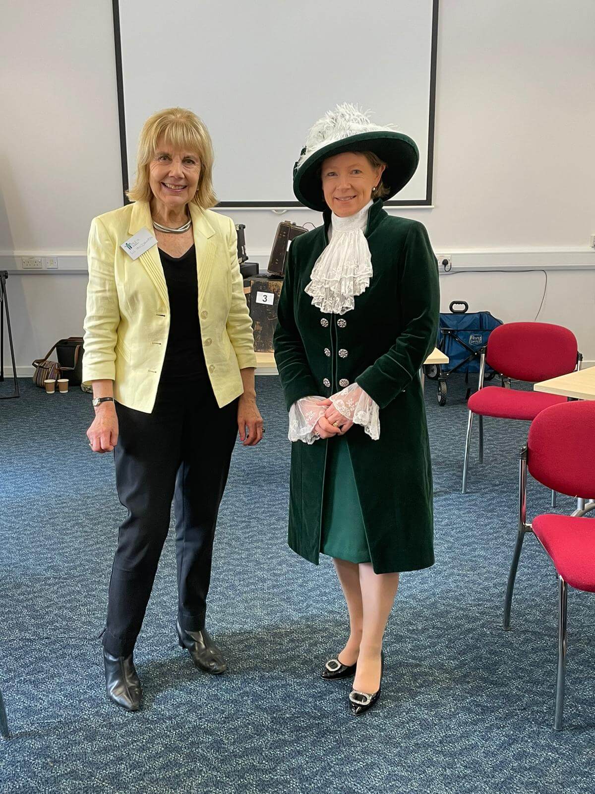 Photo of Liz Holdsworth from Palz UK, and High Sheriff Selena Graham